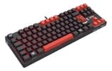 Teclado Gamer Flamengo Preto e Vermelho
