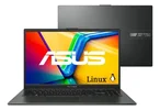 Notebook Asus Vivobook Go 15 E1504fa Amd Ryzen 5 7520u 4gb Ram 256gb Ssd Linux Keepos Tela 15,6 Fhd Black - Nj1287