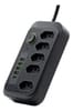 Extensão 10 Tomadas 2m com USB e Tipo-C Preto