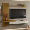 Painel para tv até 65 polegadas italy 2 pt cedro e off white - 1