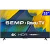 Smart TV Semp LED 55' 4K UHD Wi-Fi Roku HDR 55RK8600