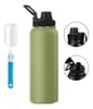 Garrafa Térmica 1200ml Verde-Musgo Esportiva