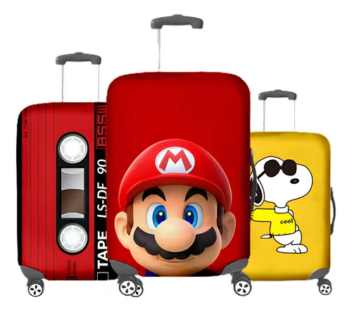 Capa Para Mala De Viagem Protetora Estampas Personagens