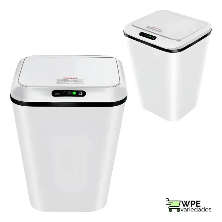 Lixeira Automática Inteligente 14L com Sensor Infravermelho Tampa Automática Sem Toque USB Recarregável Anti Odor