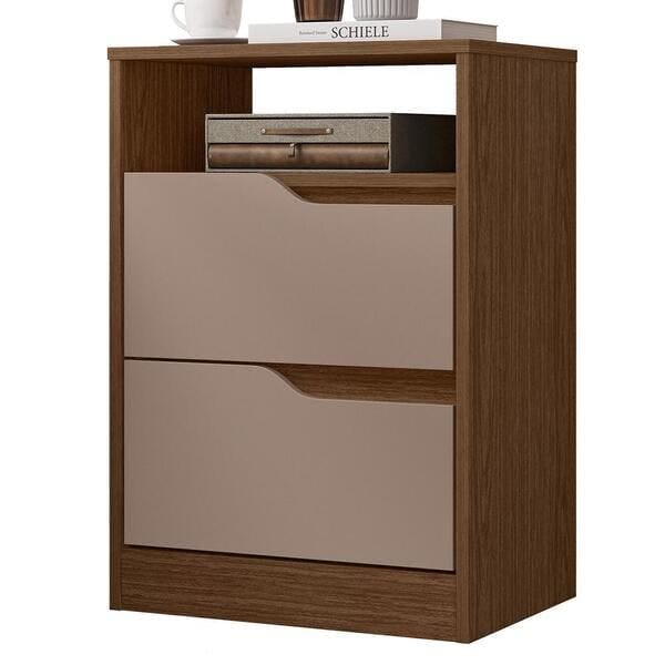 Mesa De Cabeceira Sole 2 Gavetas Flex - Móveis Albatroz