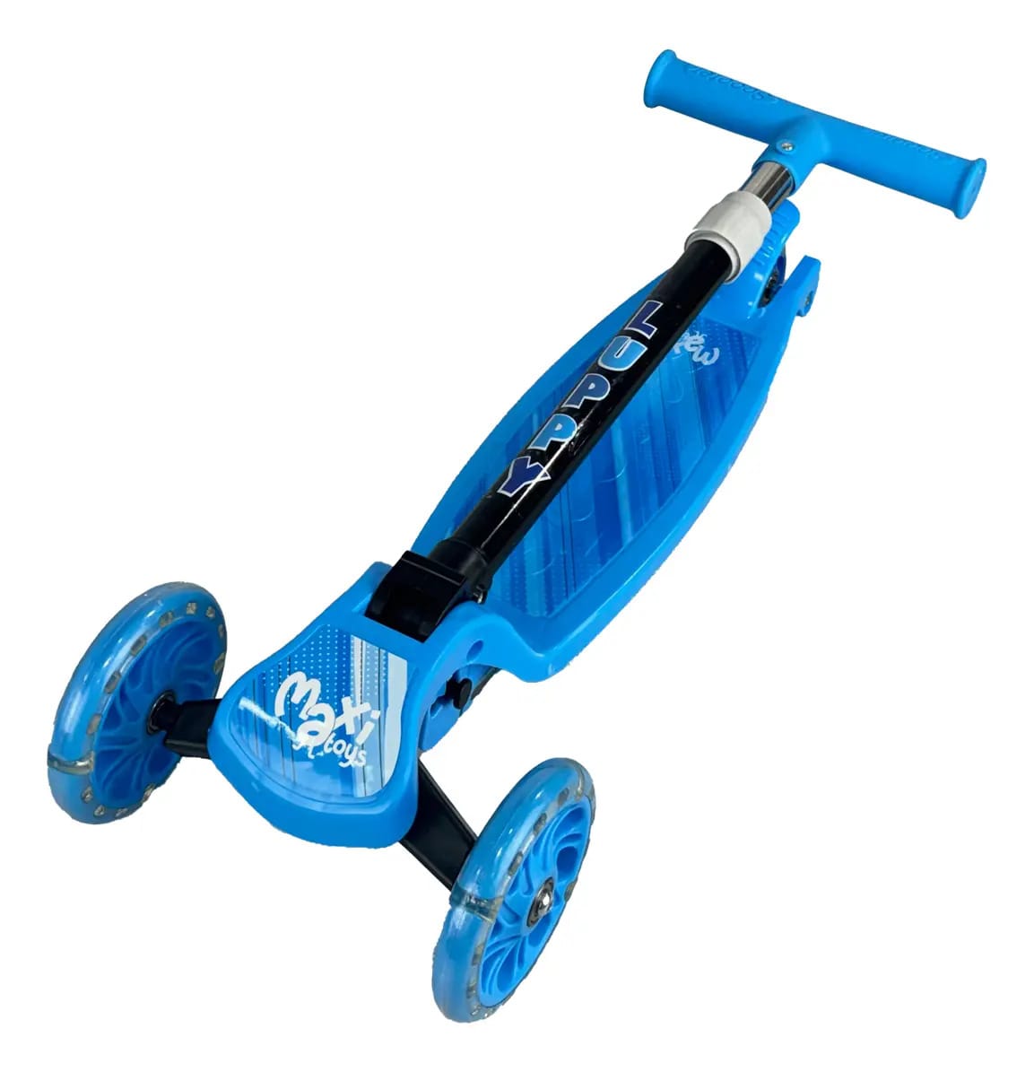Patinete Infantil 3 Rodas Led Dobrável Luppy Azul Maxi Toys - Imagem 7