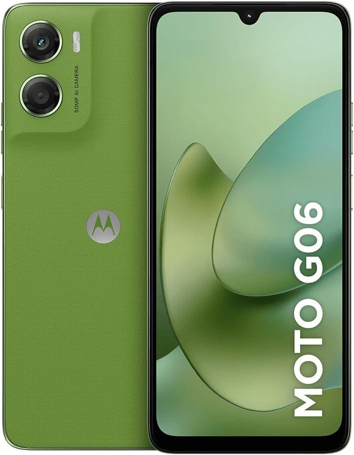 Smartphone Motorola Moto g06-256GB 12GB (4GB RAM + 8GB Ram Boost) e Camera 50MP com AI Bateria de 5200 mAh Tela 6.9" - Verde