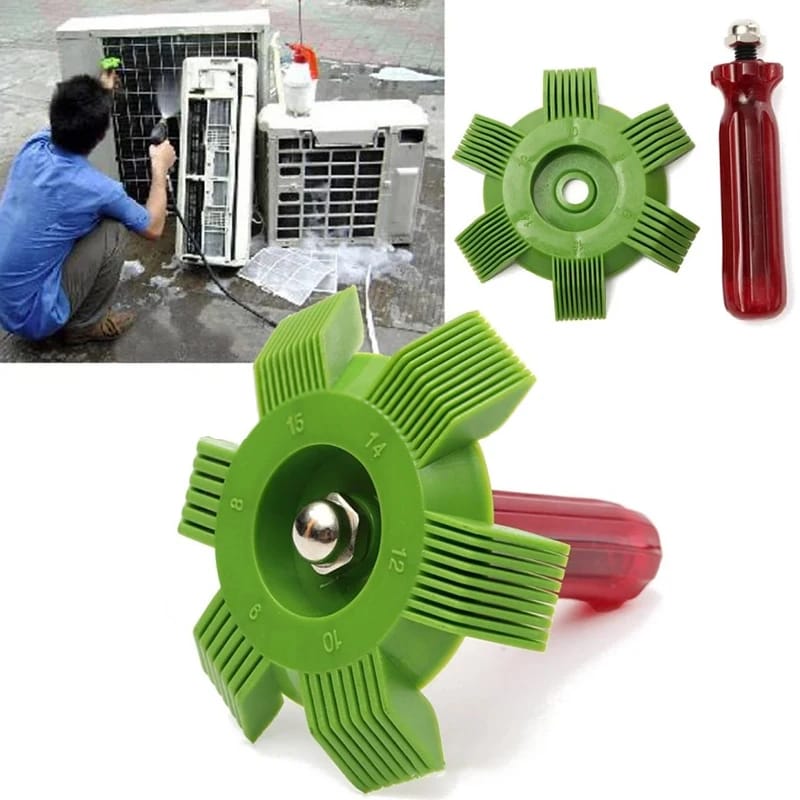 Pente universal para reparo de barbatana de radiador, ar condicionado, condensador de resfriamento de carro, escova de limpeza ac, diâmetro 81mm, ferramentas de reparo - 1